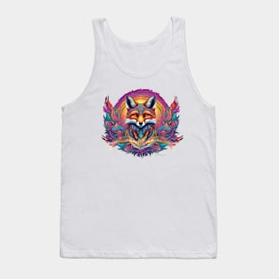 Tribal Fox Majestic Powerful Design Tank Top